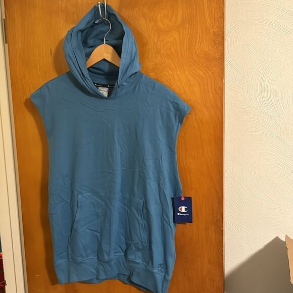 Champion Hoodie Mens Medium Sleeveless - Picture 1 of 2